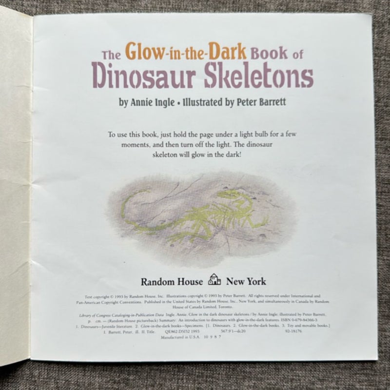 The Glow-in-the-Dark Dinosaur Skeletons