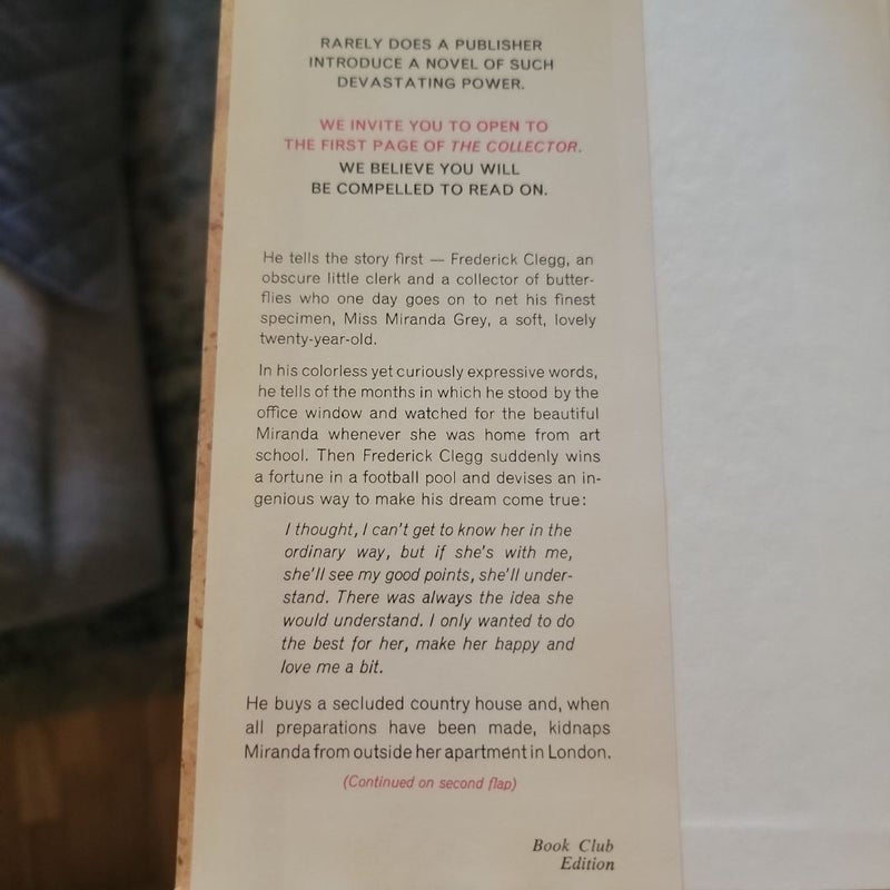 The Collector (1963 Book Club Edition)