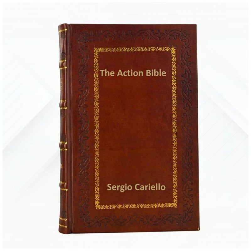 The Action Bible: God's Redemptive Story by Sergio Cariello  Leather Bound Edition