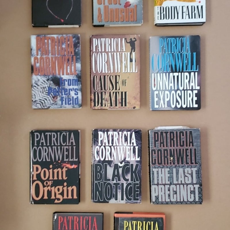 Lot of 11 Kay Scarpetta Novels by Patricia Cornwell Hardback