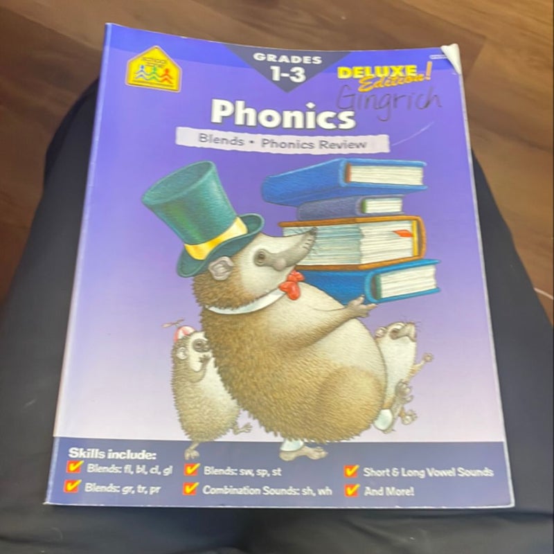 School Zone Phonics Review Grades 1-3 Workbook