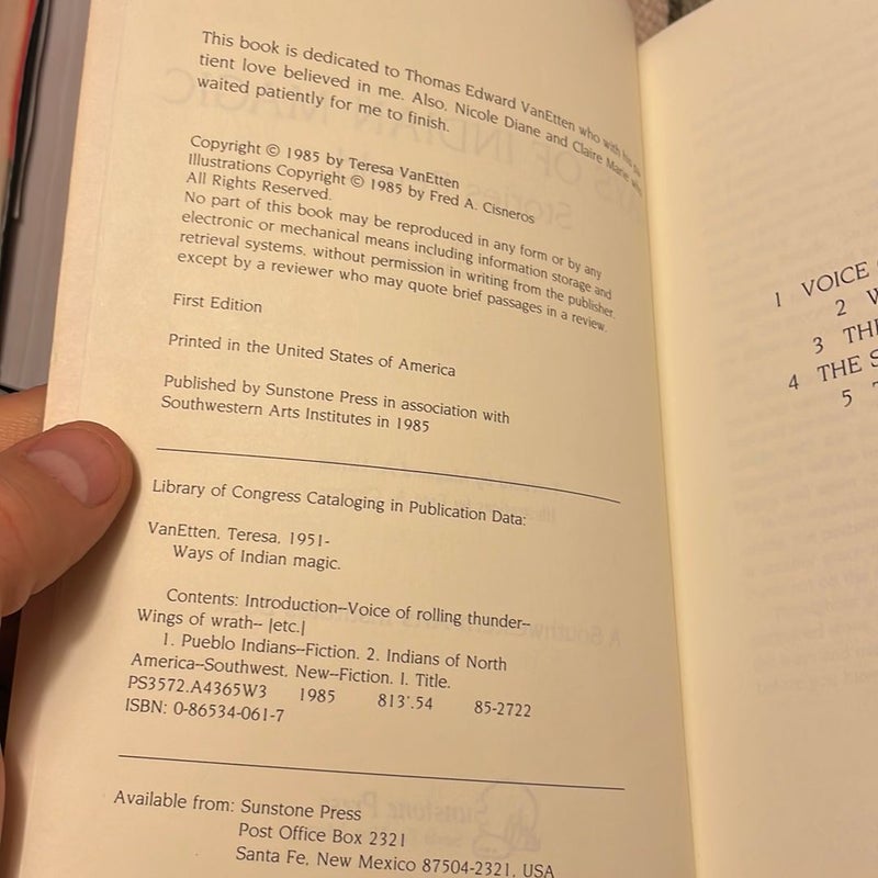 Ways of Indian Magic (signed 1st edition)