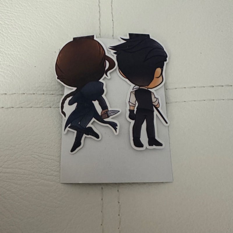 Kaz and Inej Magnetic Bookmarks