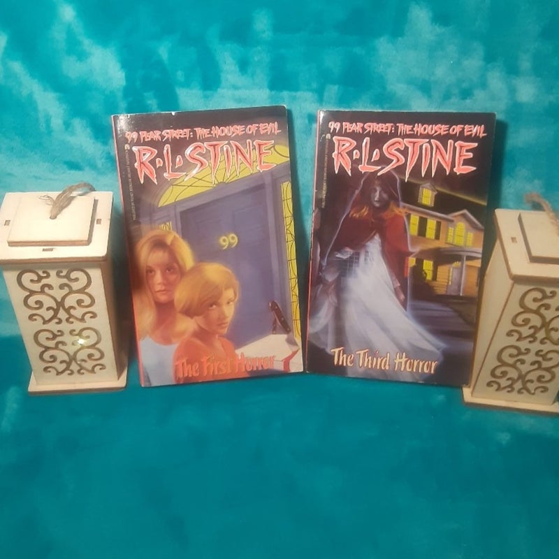 99 Fear Street: The House Of Evil The First Horror, Third Horror By R.L. Stine, 2 Book Lot
