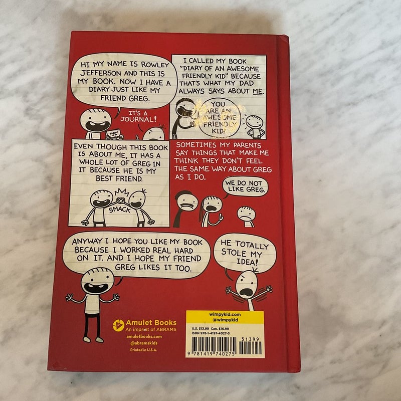 Diary of an Awesome Friendly Kid: Rowley Jefferson's Journal (Wimpy Kid) -  Linden Tree Books, Los Altos, CA