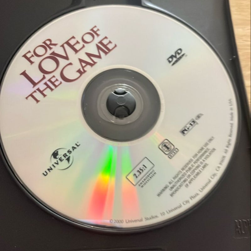 For the Love of the Game DVD