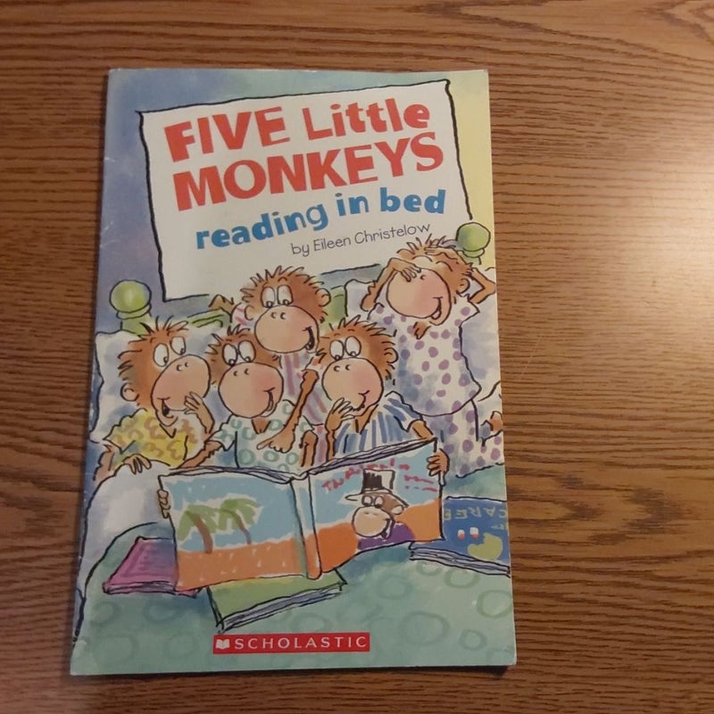 Five Little Monkeys Reading in Bed