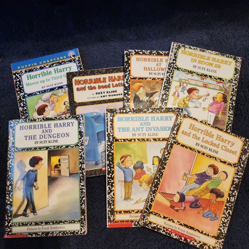 Bundle of 7 Horrible Harry Books by Suzy Kline