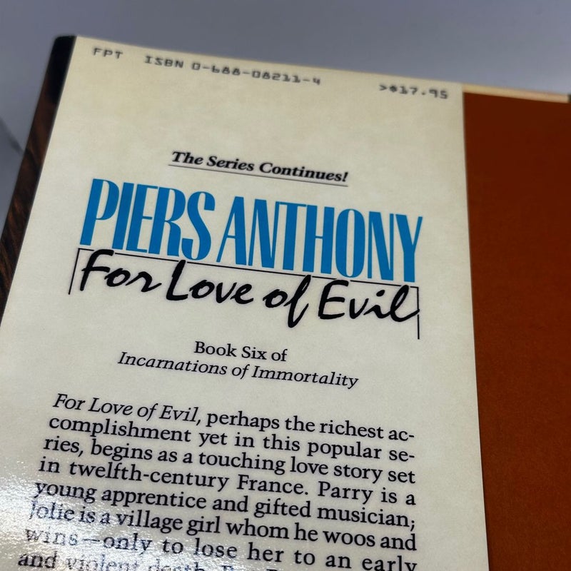 For Love of Evil (1st Ed 1st print)