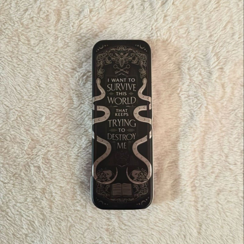 Ninth House bookmark / pencil tin (Illumicrate exclusive)