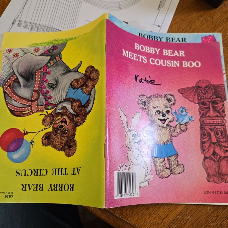 Bobby Bear 2 sided, 2 book set, bundle, lot