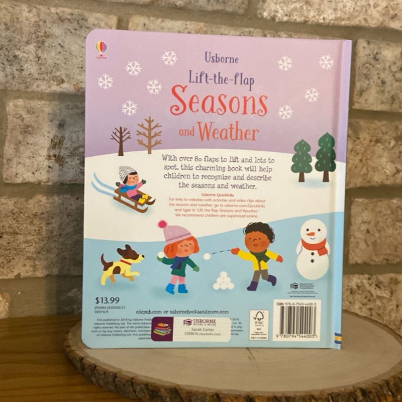 Lift-The-Flap Seasons and Weather IR