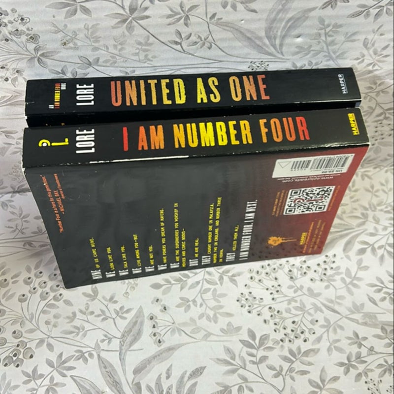 I Am Number Four & United as One Paperback Bundle