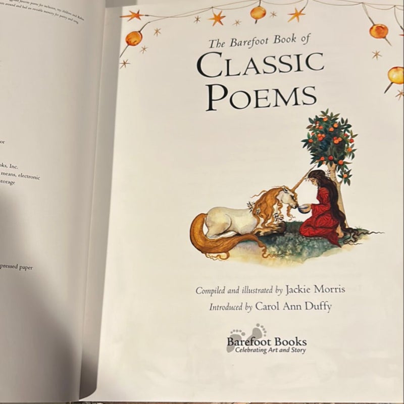 The Barefoot Book of Classic Poems