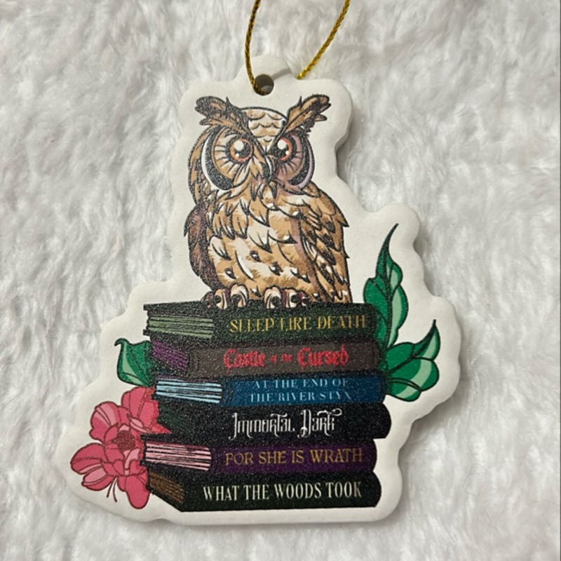 Bookish ornament