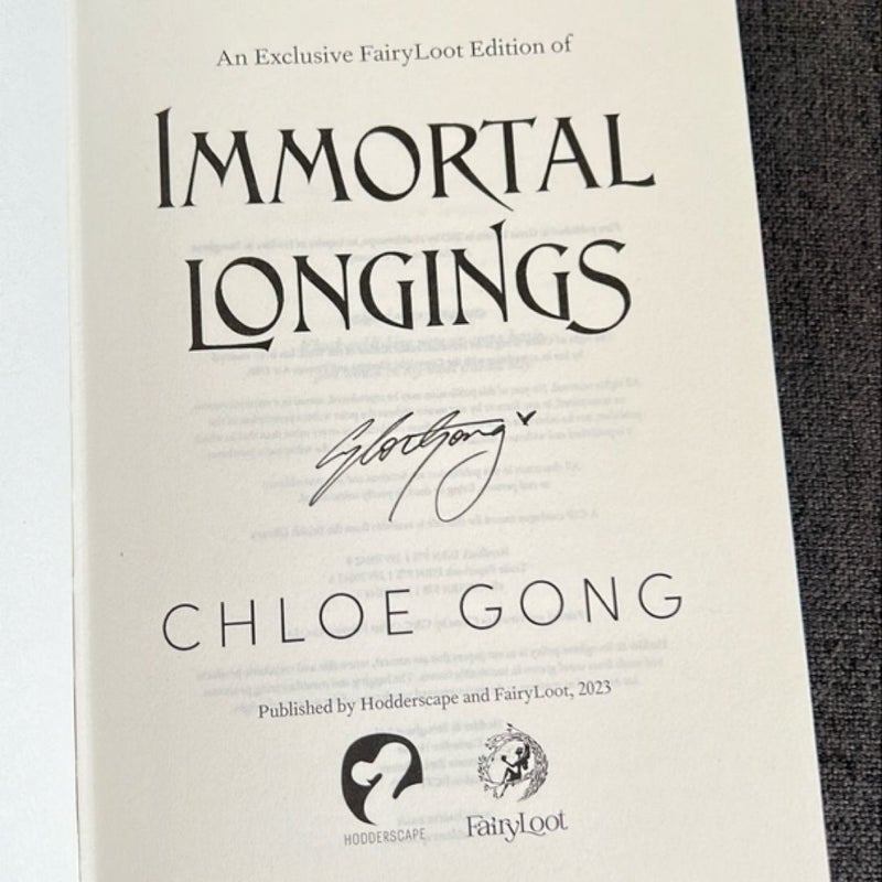 Immortal Longings (FairyLoot edition)