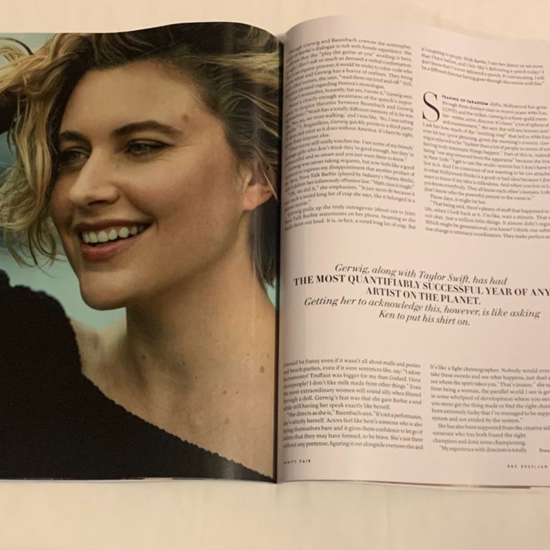 Vanity Fair Greta Gerwig “The Unstoppable” Issue 12/23 1/24 Magazine + Chanel #5 Insert 