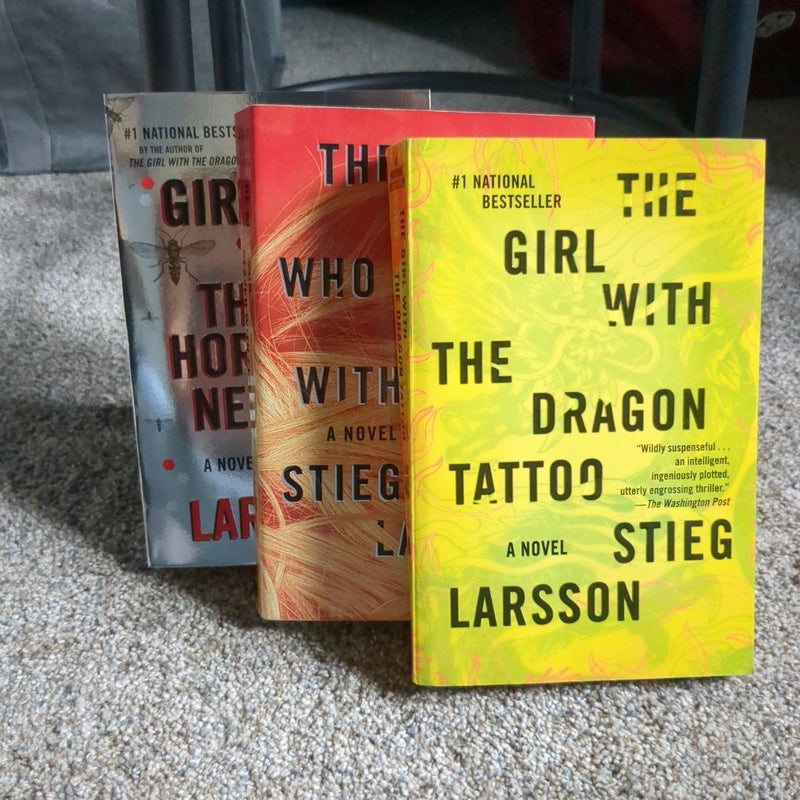 The Girl with the Dragon Tattoo, The Girl Who Played with Fire, The Girl Who Kicked the Hornet's Nest