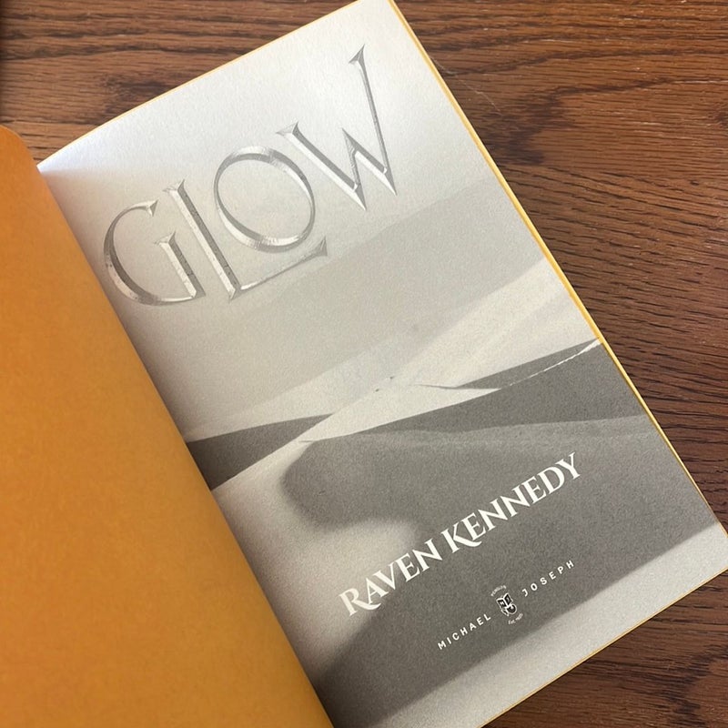 Glow // Waterstones signed special edition (missing dust jacket)