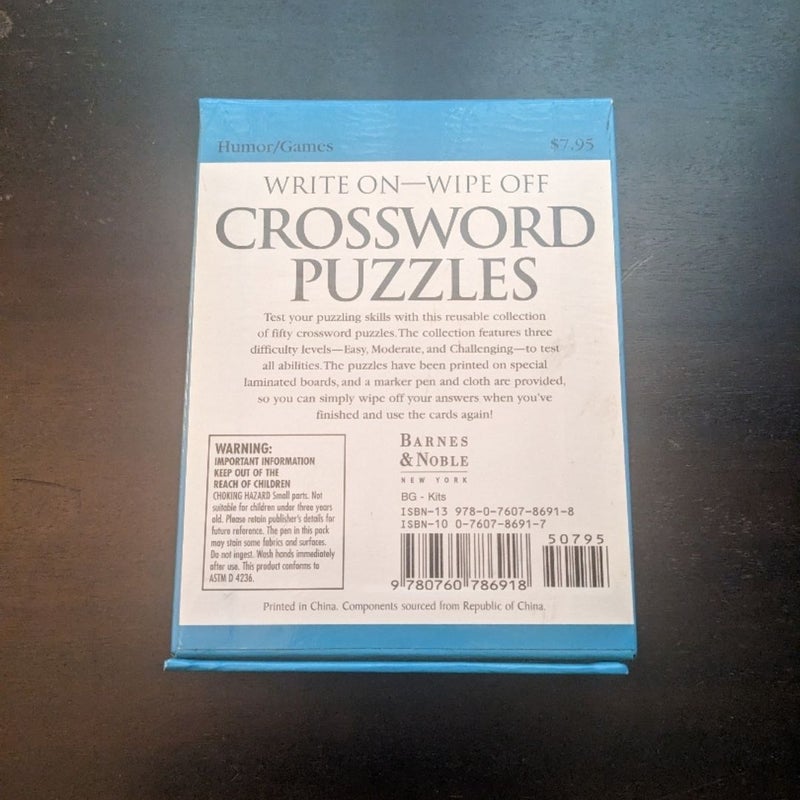 Write On—Wipe Off Crossword Puzzles 