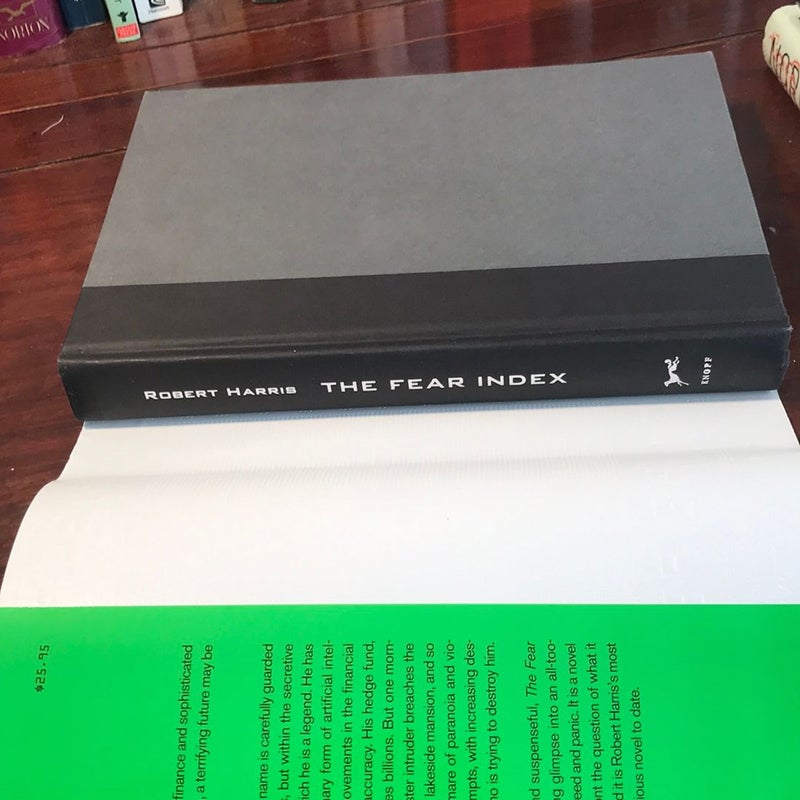 First US Edition * The Fear Index