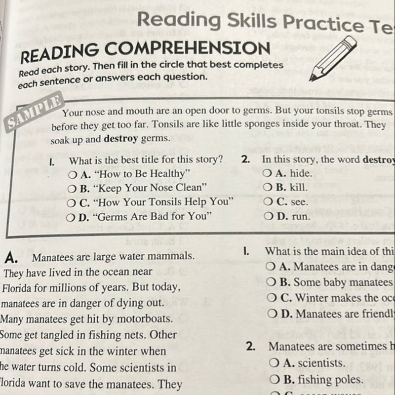 Scholastic Success with Reading Tests