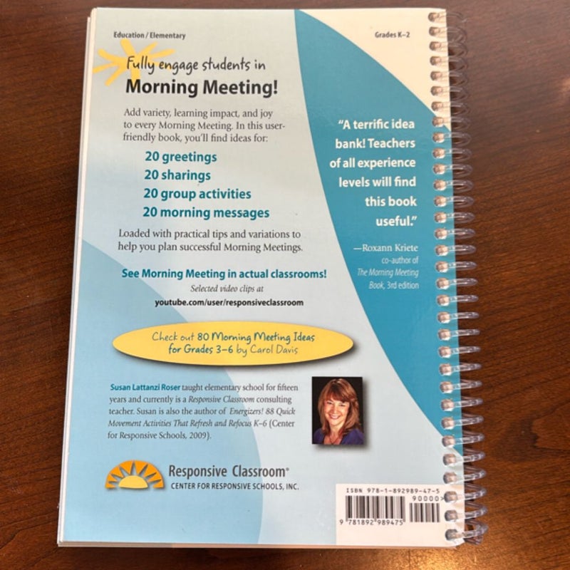 80 Morning Meeting Ideas for Grades K-2