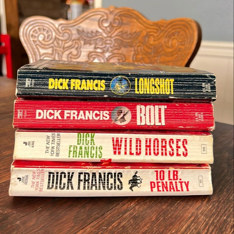 LOT of 4 Dick Francis Paperbacks 