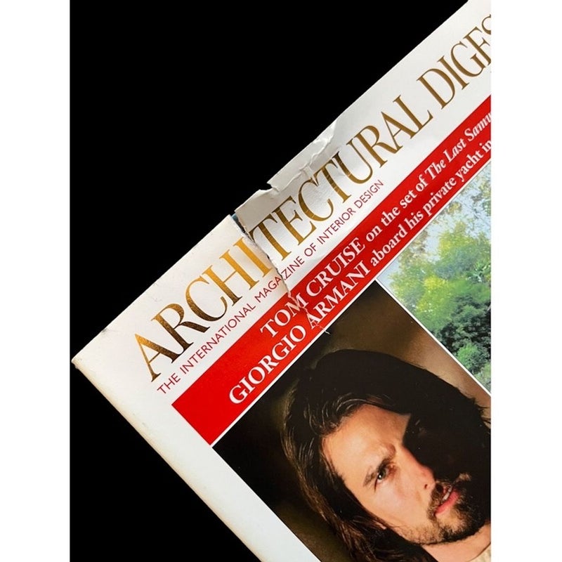 Architectural Digest November 2003 Tom Cruise Cover Giorgio Armani 