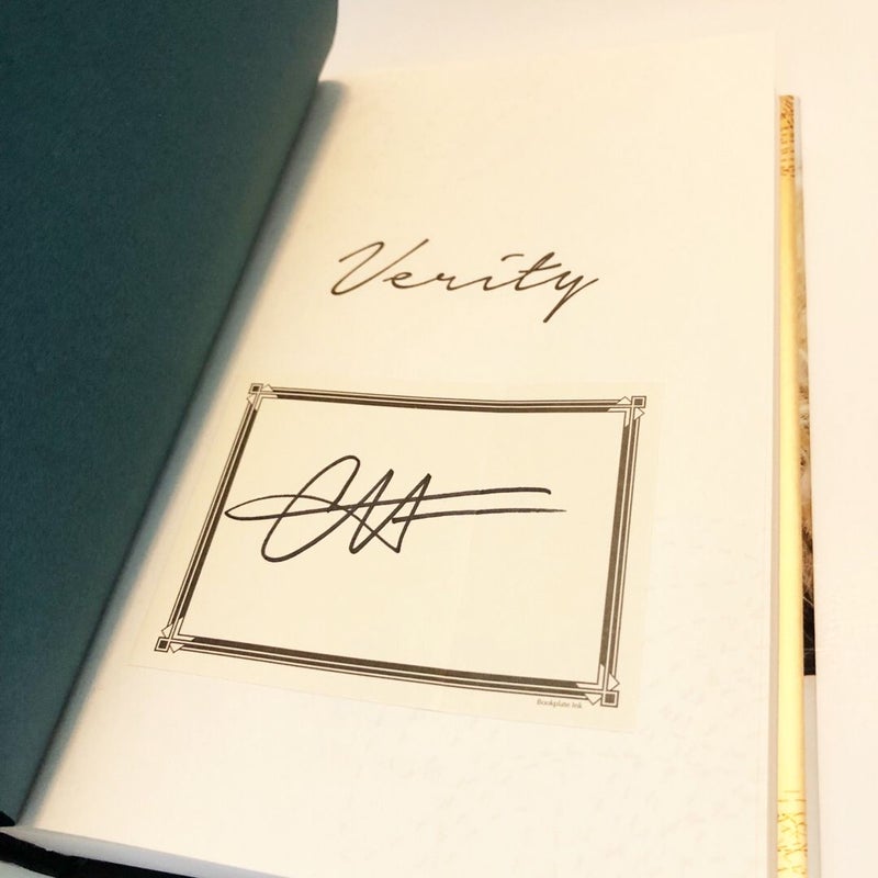 Signed Verity by Colleen Hoover Collectors Edition