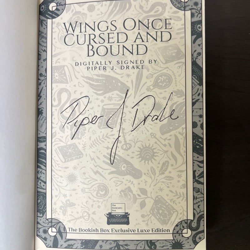 Wings Once Cursed and Bound BOOKISH BOX EXCLUSIVE