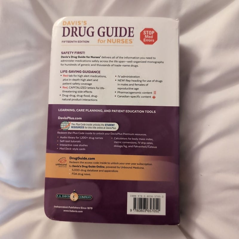 Davis's Drug Guide for Nurses