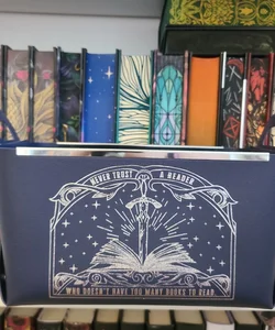 Bookish box stoage bin inspired by Bookshops & Bonedust