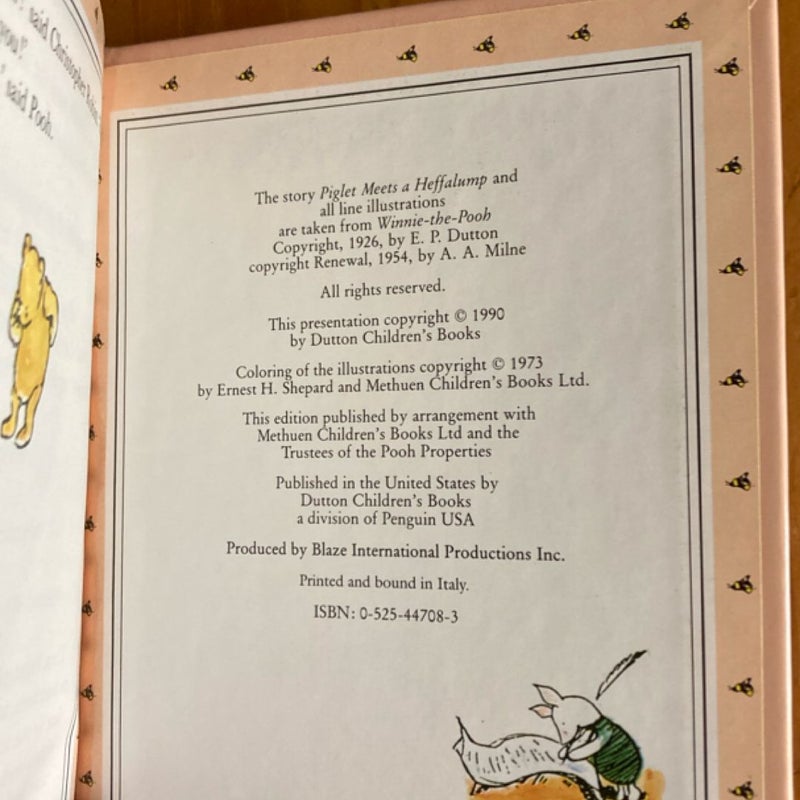 Piglet Meets a Heffalump