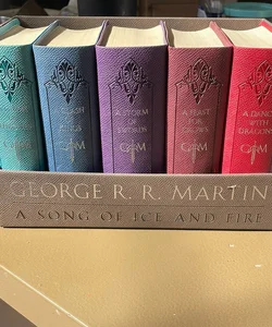 George R. R. Martin's a Game of Thrones Leather-Cloth Boxed Set (Song of Ice and Fire Series)