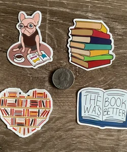 Bookish Stickers 