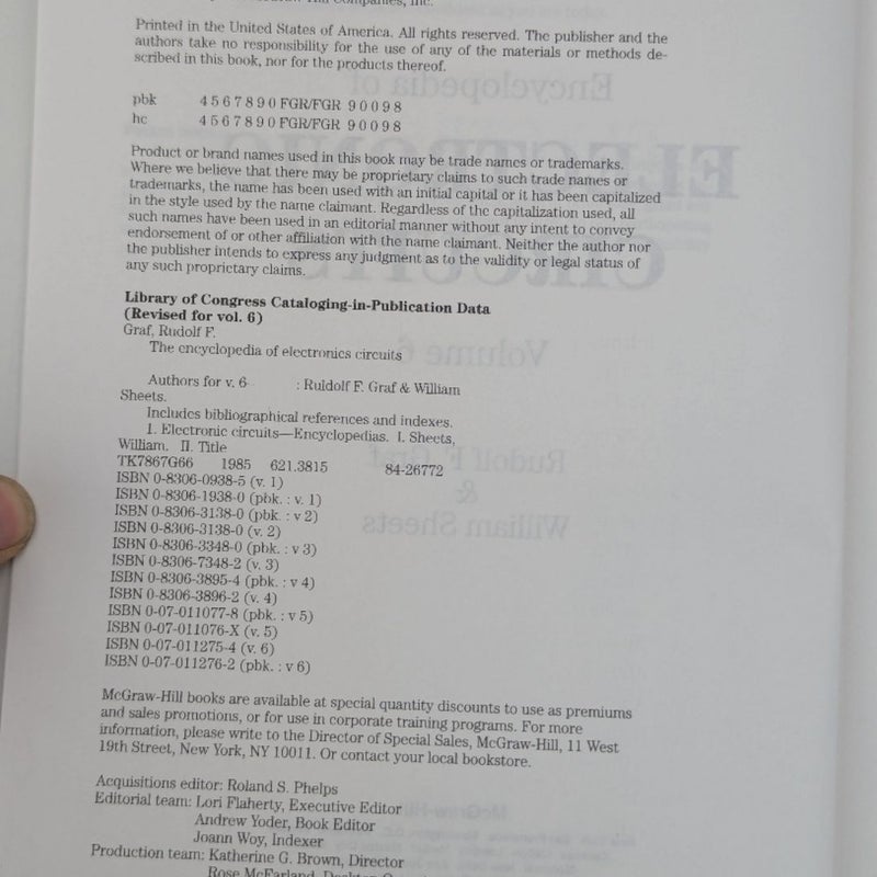 The Encyclopedia of Electronic Circuits, Volume 6