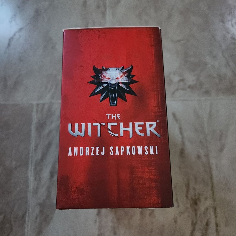 5 Witcher Paperbacks by Andrzej Sapkowksi