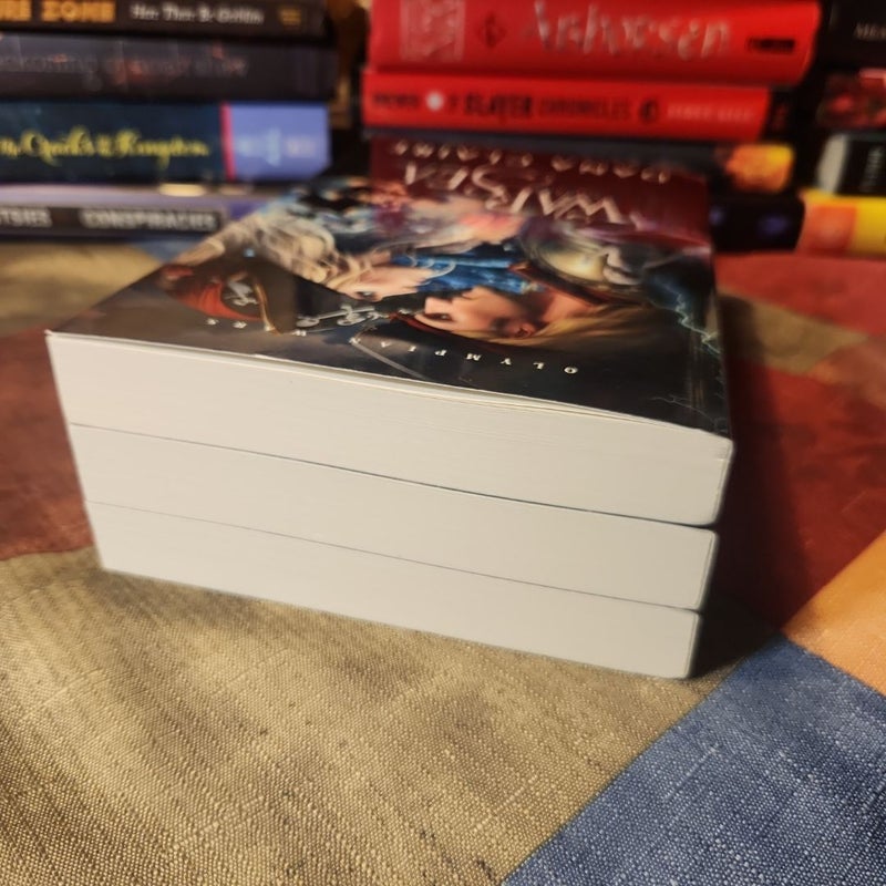 Olympian Wars Trilogy (signed); War of the Sea, War of the Land, War of the Mind (Exclusive covers)