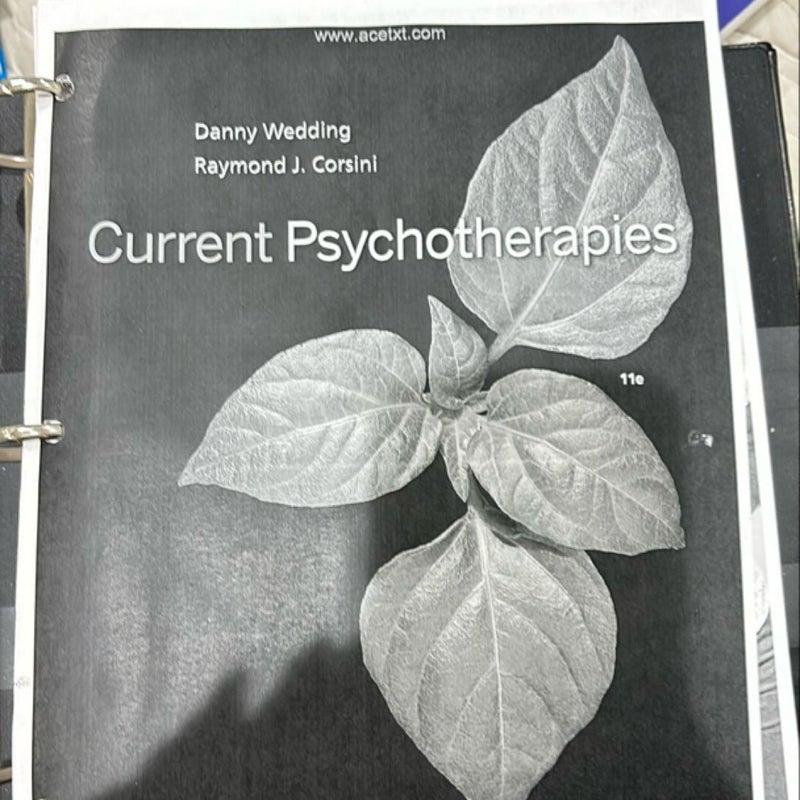 Current Psychotherapies