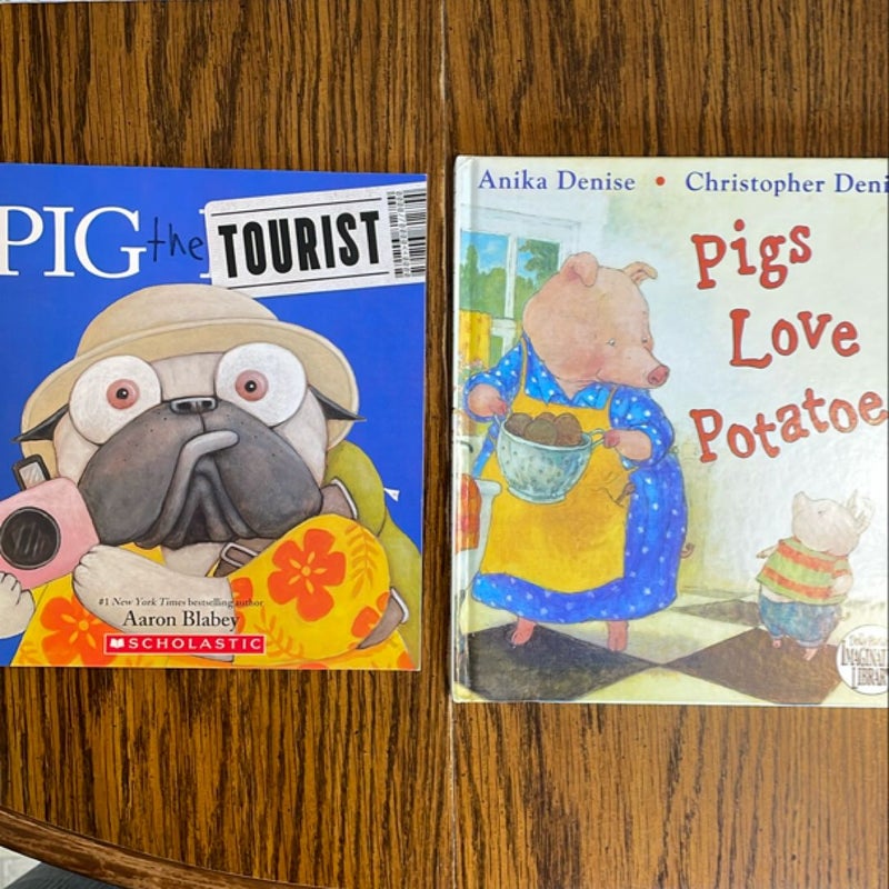 Bundle of 2: Pig the Tourist & Pigs Love Potatoes 