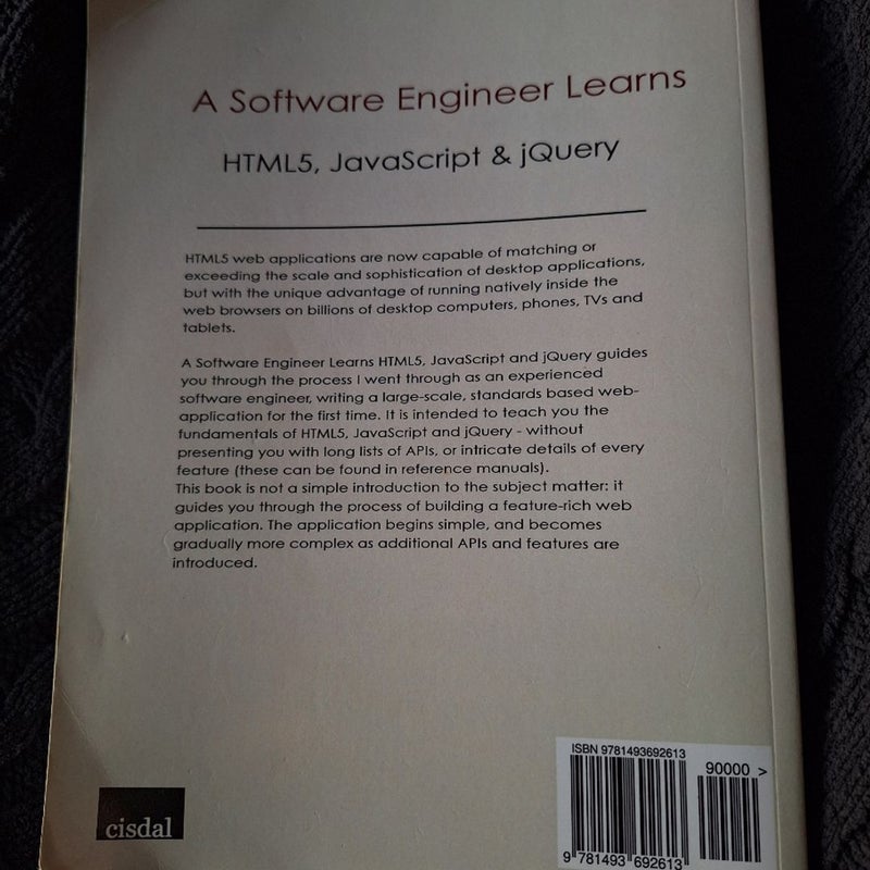 A Software Engineer Learns HTML5, Javascript and JQuery