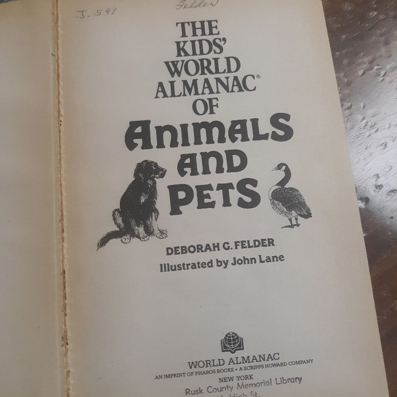 the kids world Almanac of animals and pets
