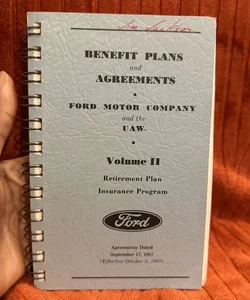 Benefit plans and agreements ford motor company 