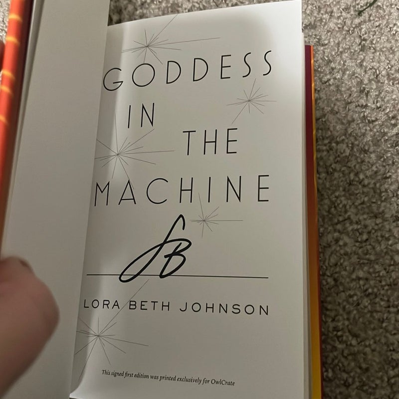 Goddess in the machine owlcrate signed edition