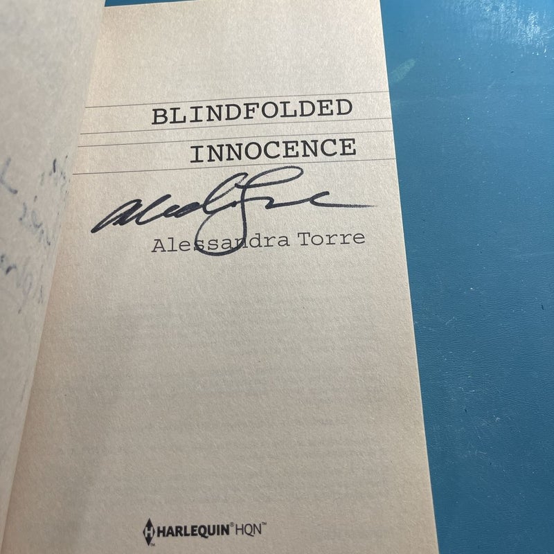 Blindfolded Innocence (signed by the author) by Alessandra Torre, Paperback