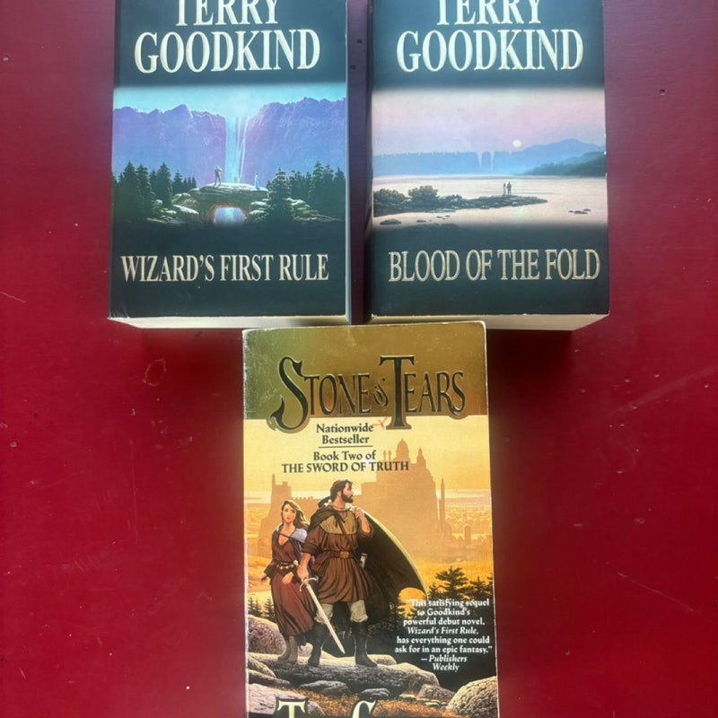 3 Terry Goodkind: Wizard's First Rule Blood of the Fold Stone of Tears