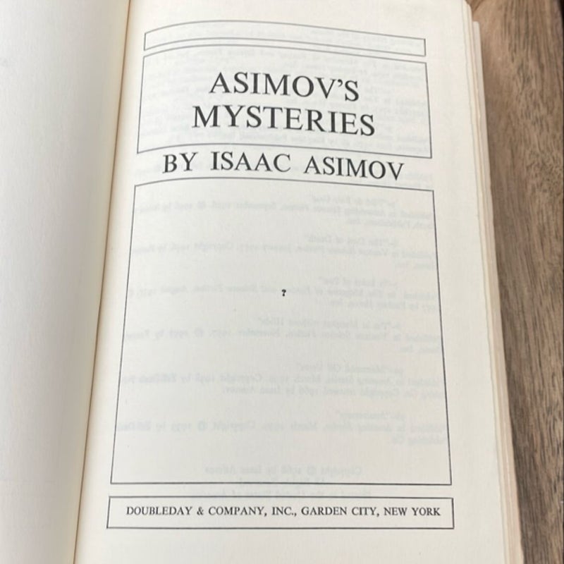 Asimov’s Mysteries (1968)