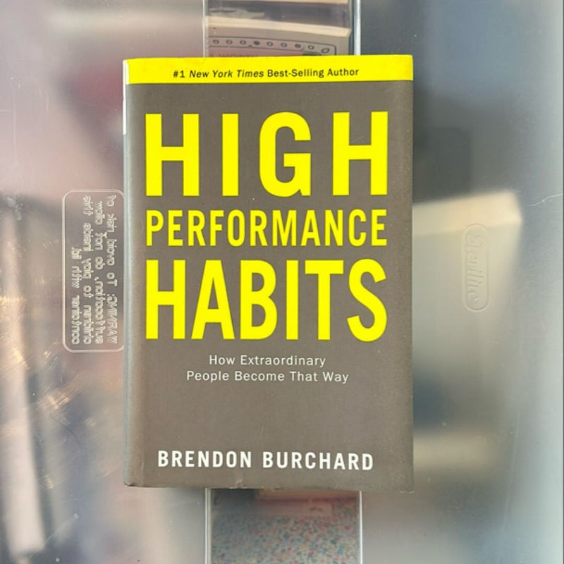 High Performance Habits