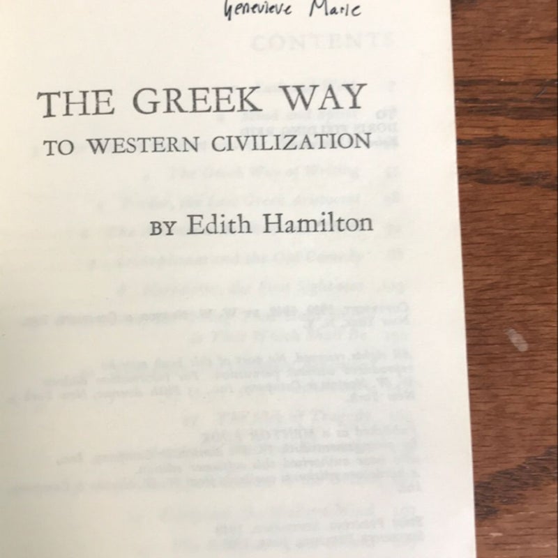 The Greek way to western civilization 